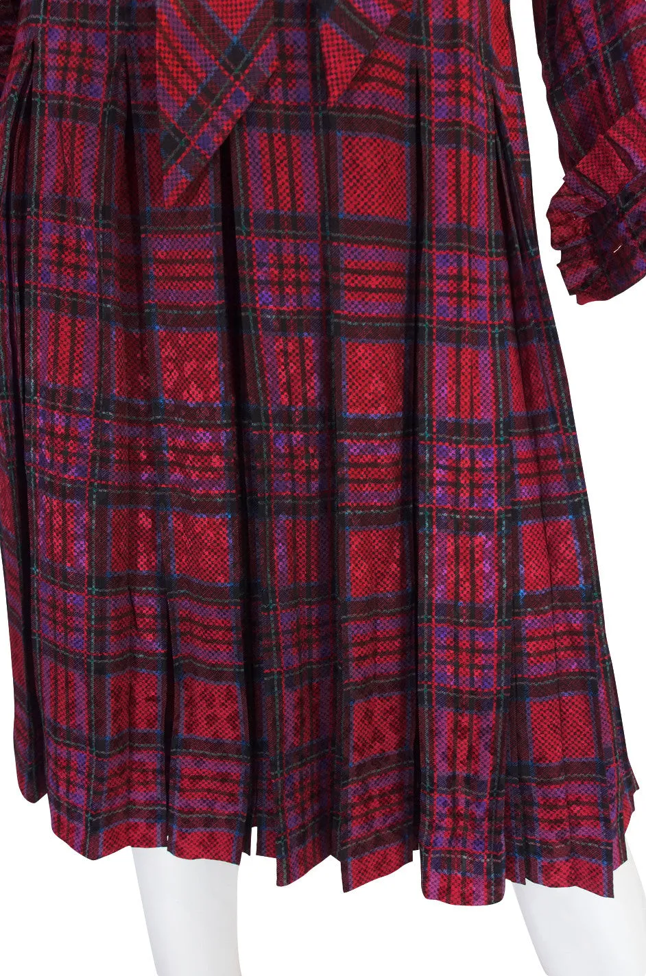 1979 Haute Couture Yves Saint Laurent Silk Dress