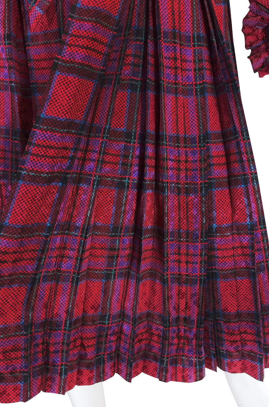 1979 Haute Couture Yves Saint Laurent Silk Dress