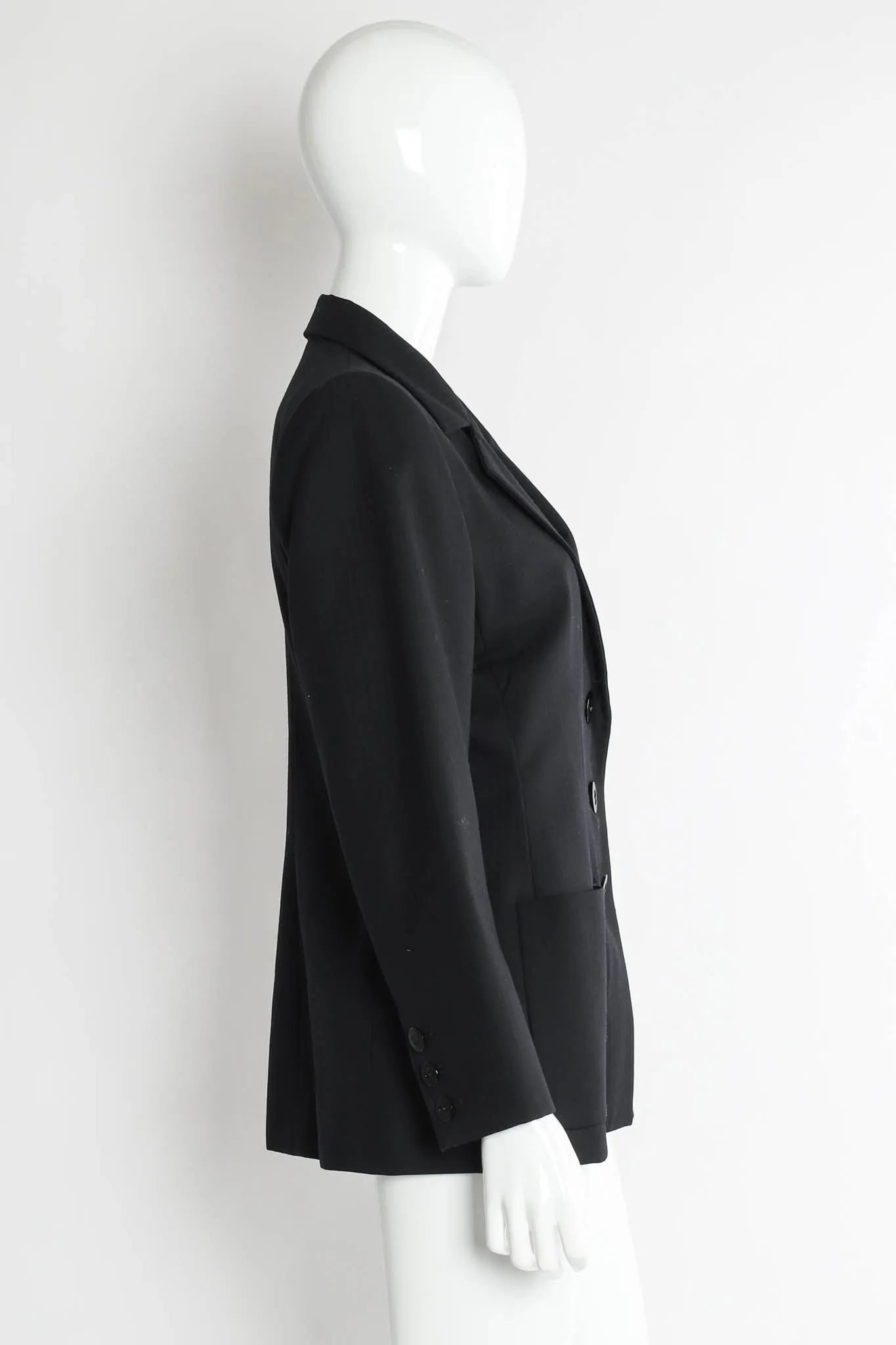 1990s Wool Striped Blazer & Pant Set