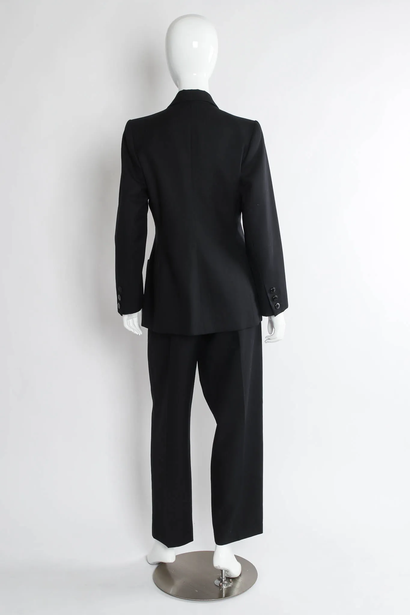1990s Wool Striped Blazer & Pant Set