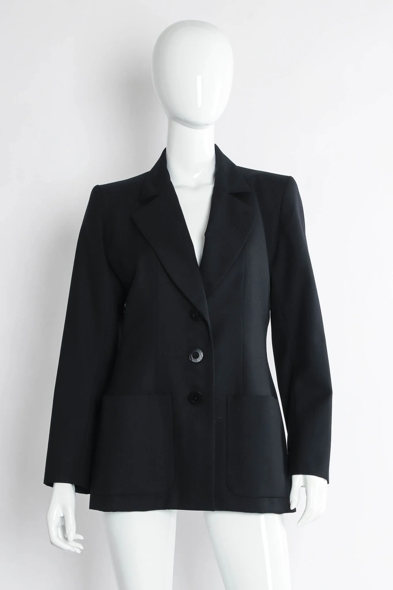 1990s Wool Striped Blazer & Pant Set
