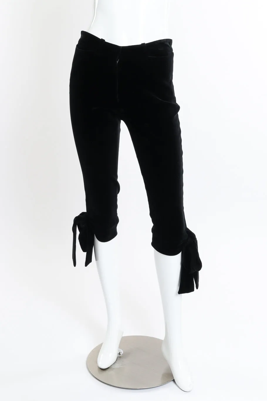 2002 F/W Velvet Bow Tie Pants