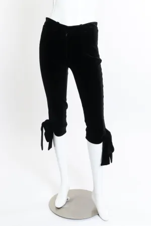 2002 F/W Velvet Bow Tie Pants
