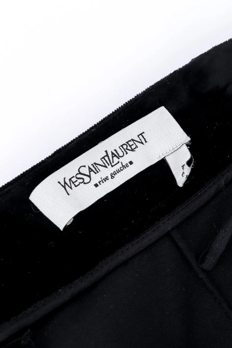 2002 F/W Velvet Bow Tie Pants