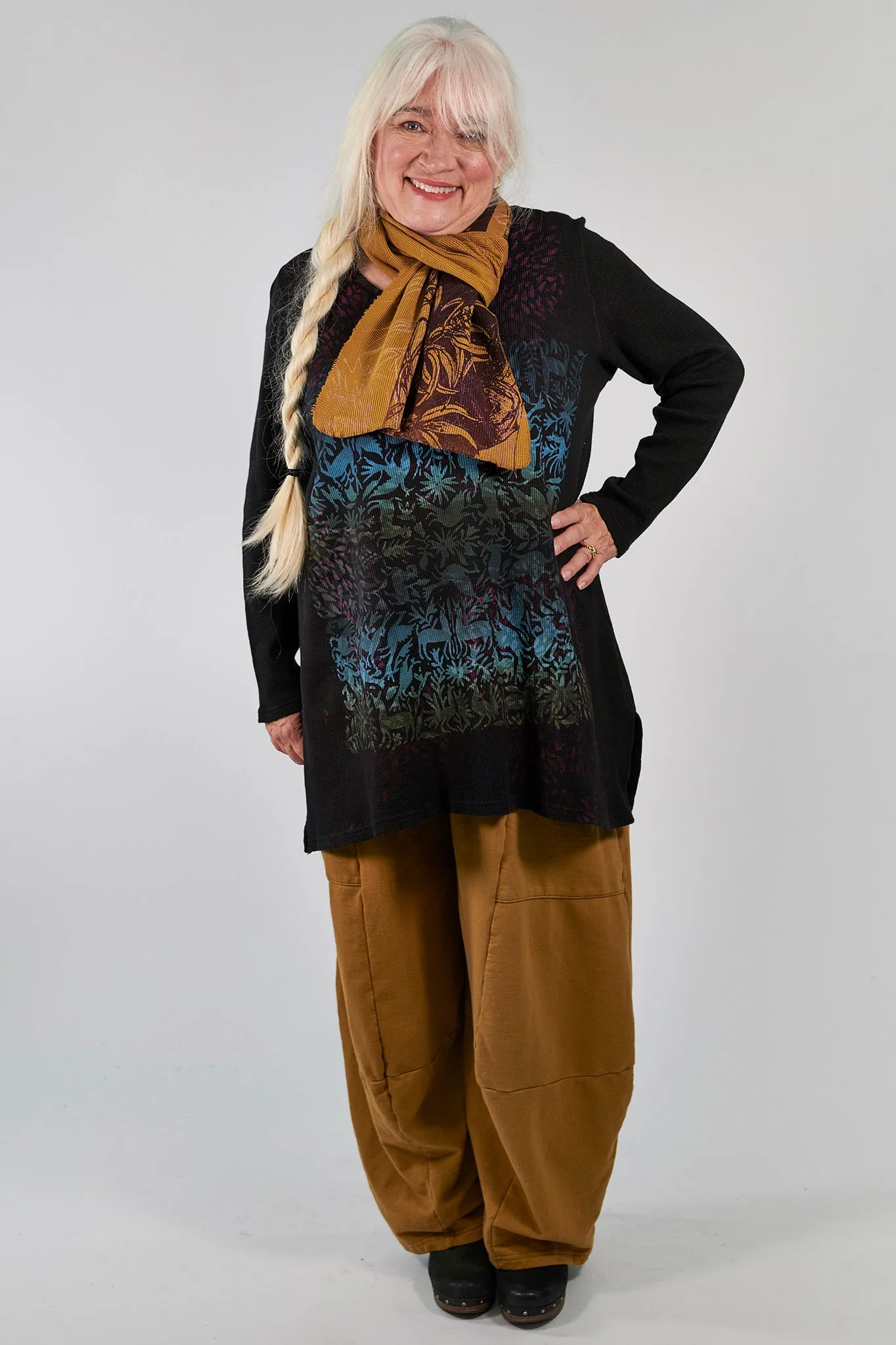 3292  Winter Four Square Pant with Pockets- Palo Santo