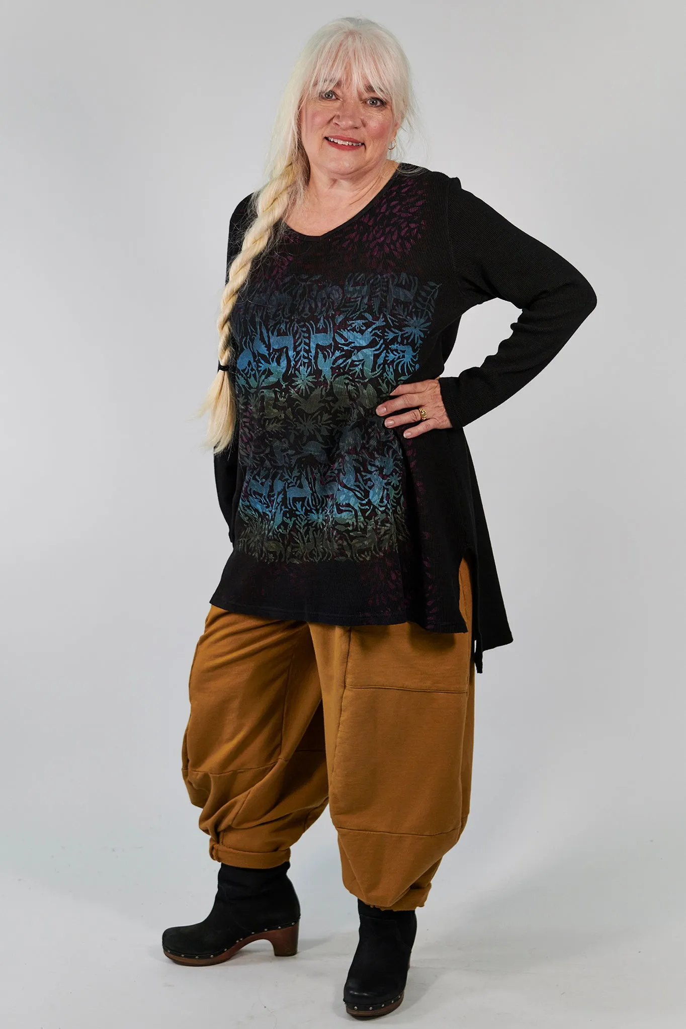 3292  Winter Four Square Pant with Pockets- Palo Santo
