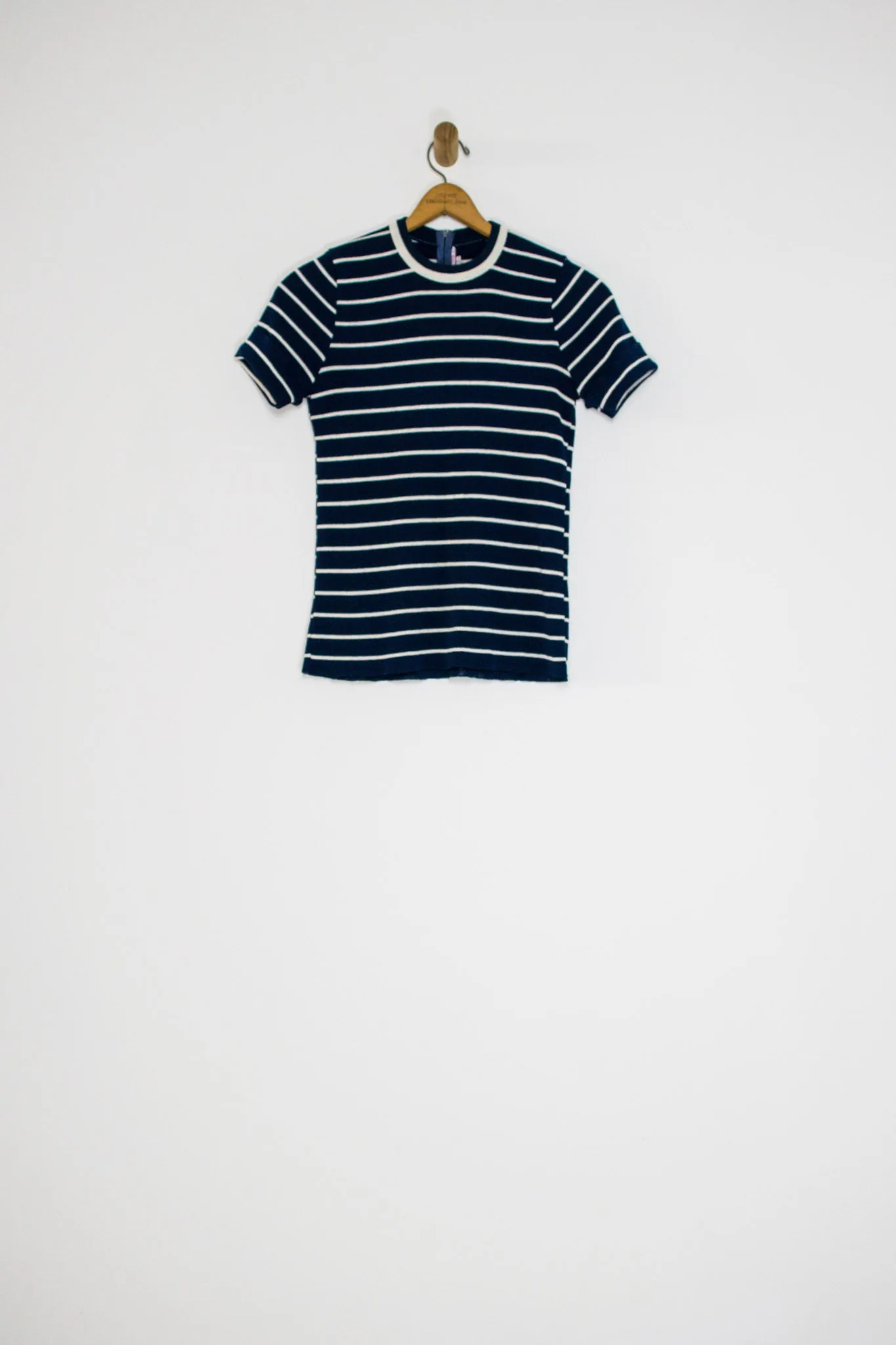 60’s STRIPED KNIT T-SHIRT / SMALL
