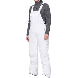 686 Womens Black Magic insulated Bib White Geo Jacquard
