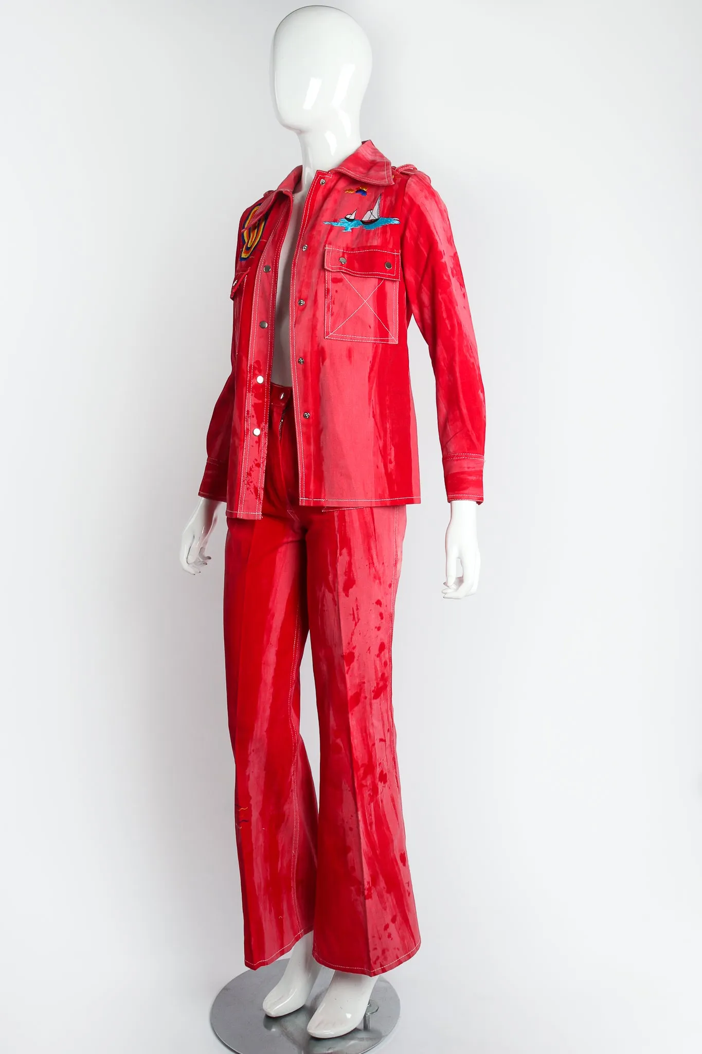 Acid Beach Twill Shirt Jacket & Pant Set