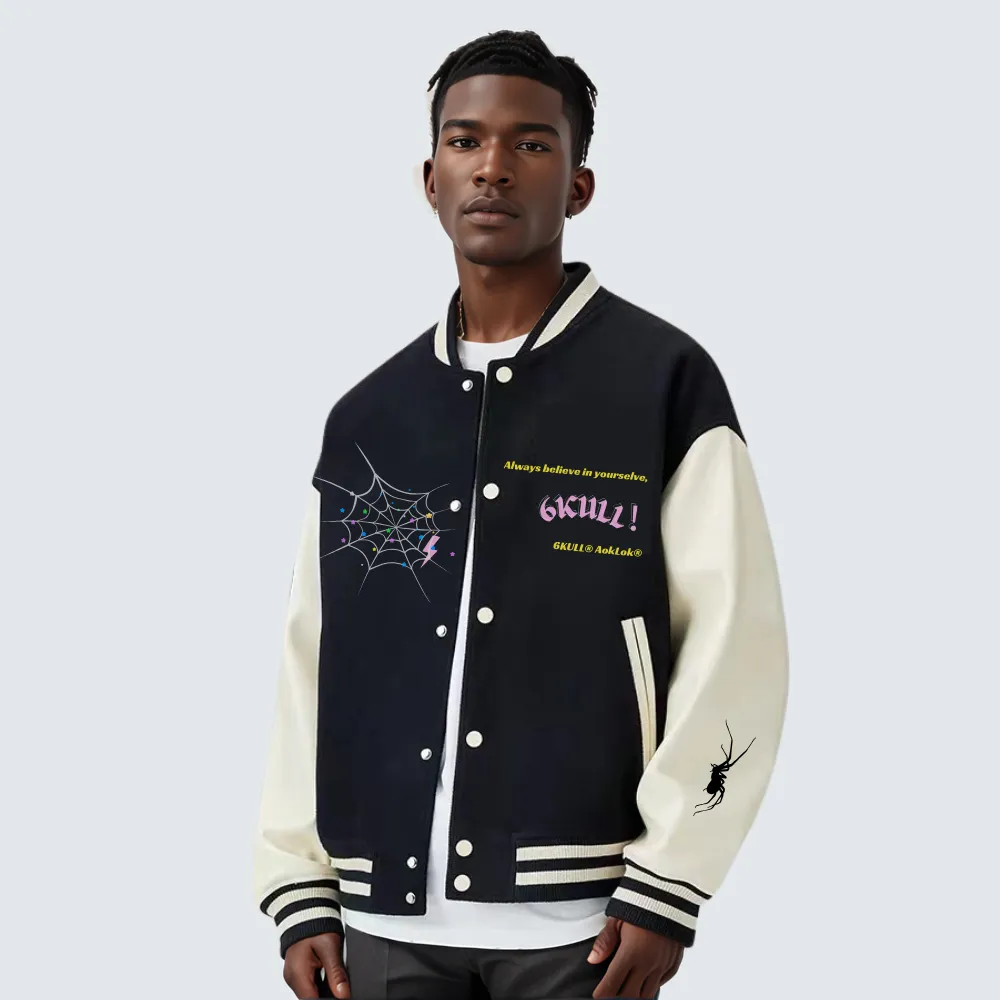 ⚡AG Spider Varsity Baseball Jacket