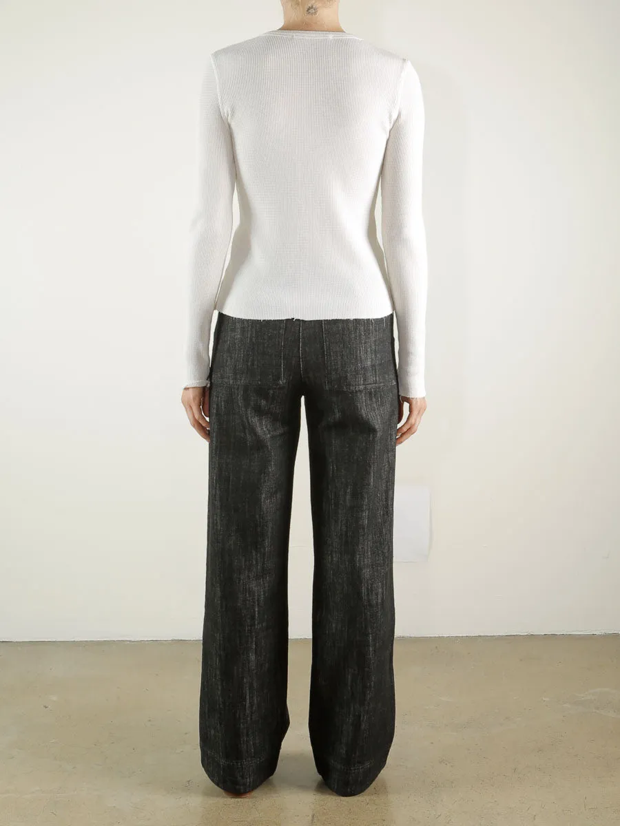 Aiden Pant in Denim - Black