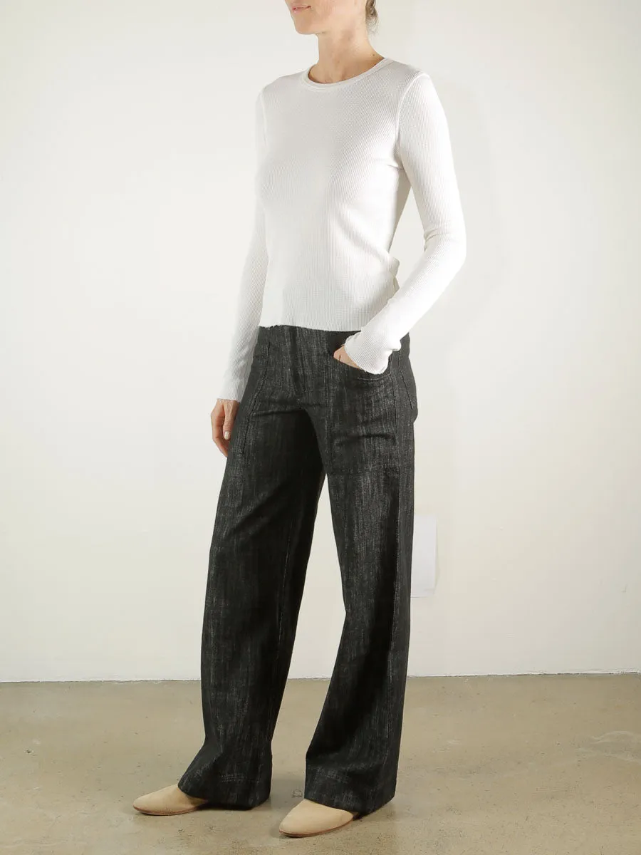 Aiden Pant in Denim - Black