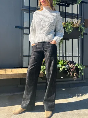 Aiden Pant in Denim - Black