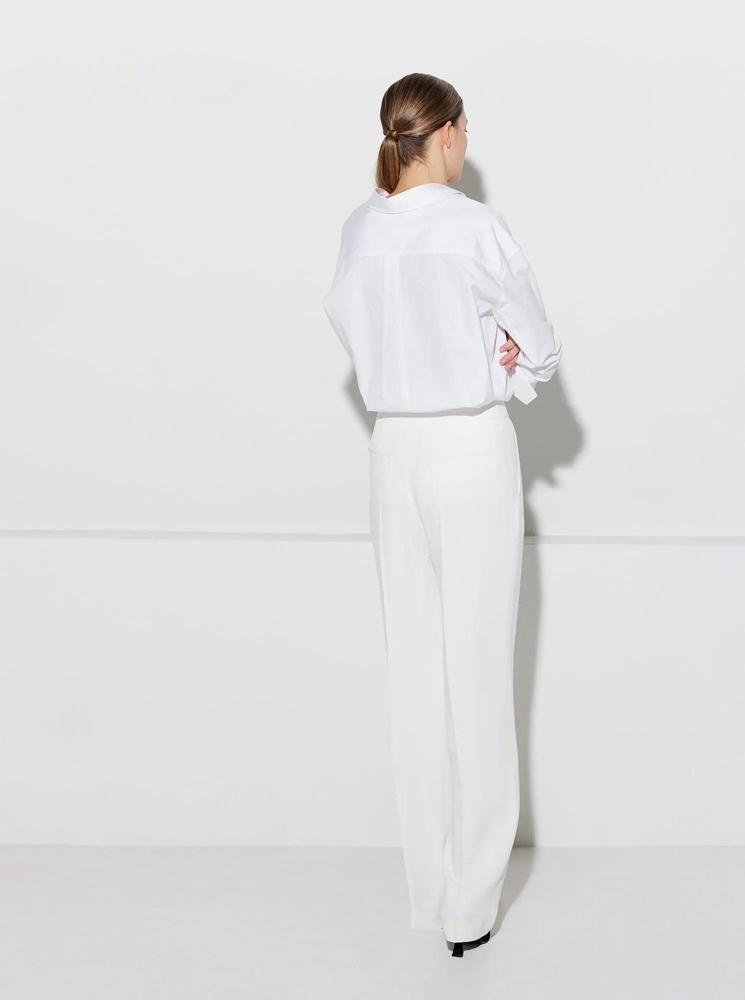 ALEX Pleated Pant Ivory
