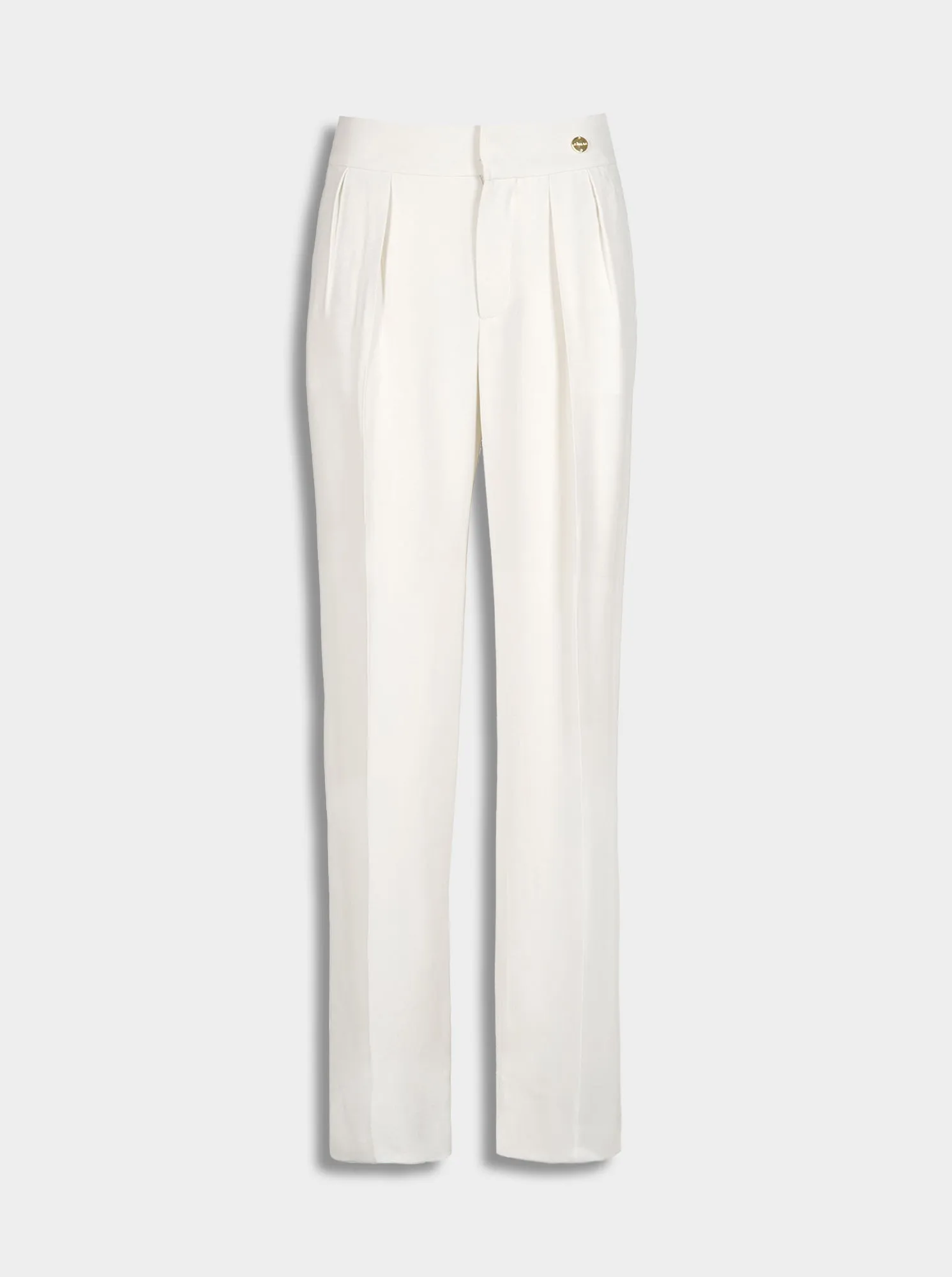 ALEX Pleated Pant Ivory