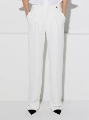 ALEX Pleated Pant Ivory