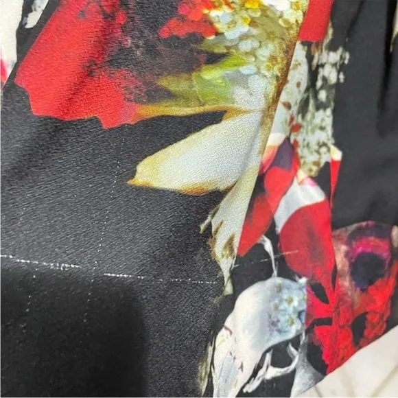Alice   Olivia Pia Floral-Print Pleated Full Skirt Size 0