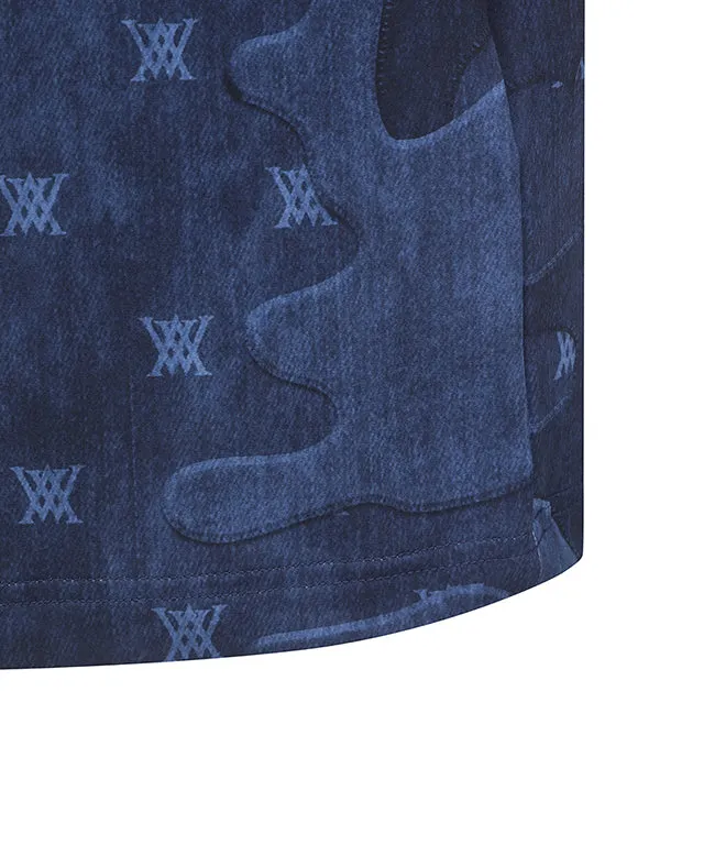 ANEW Golf: Men Camo Cool High Neck Short T-Shirt - Navy