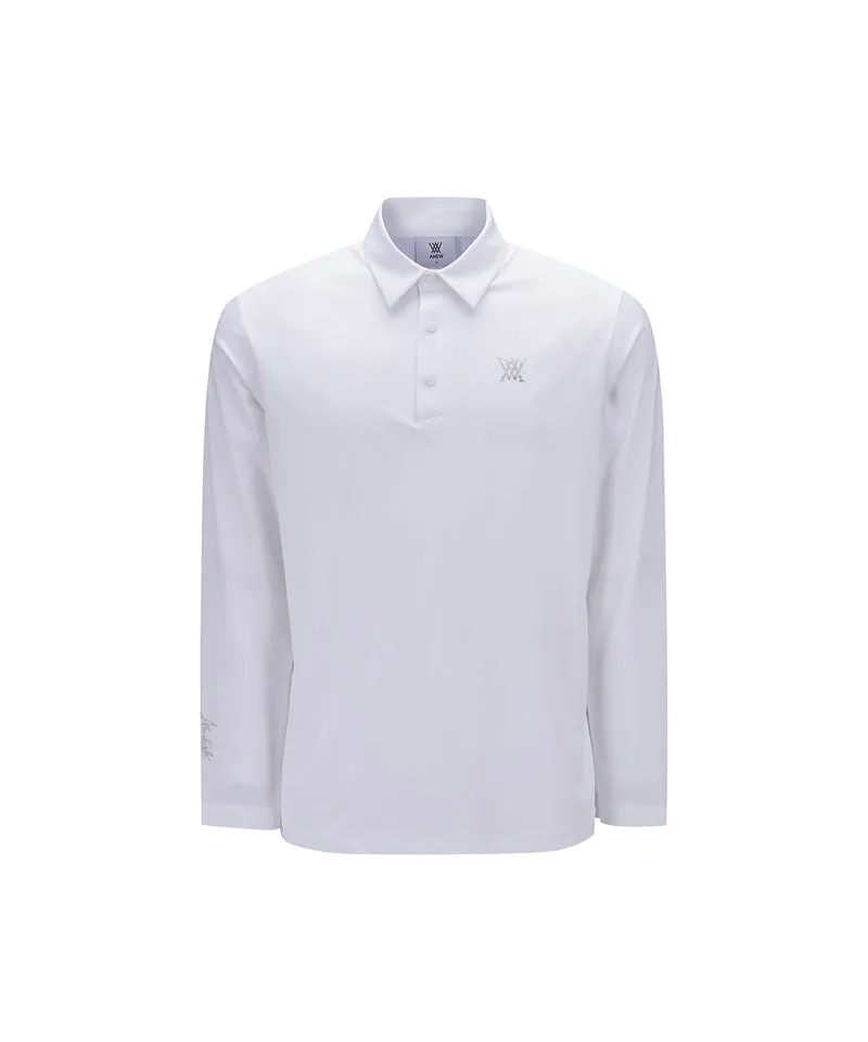 ANEW Golf Men's Band Detail Long T-Shirt - White