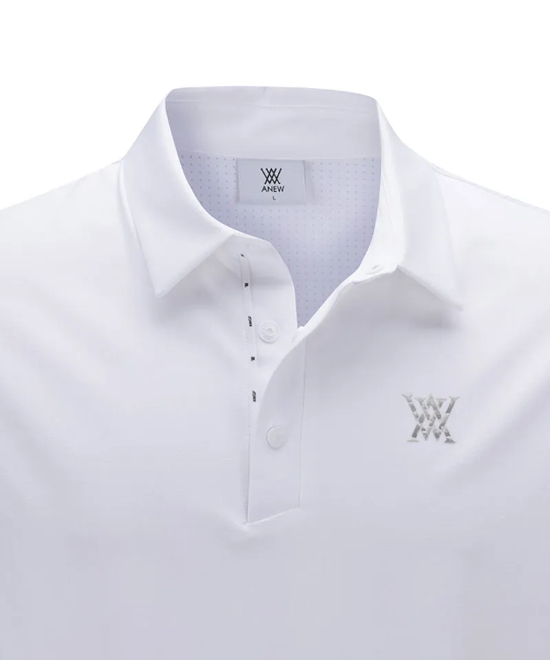 ANEW Golf Men's Band Detail Long T-Shirt - White
