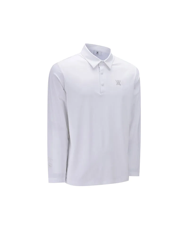ANEW Golf Men's Band Detail Long T-Shirt - White