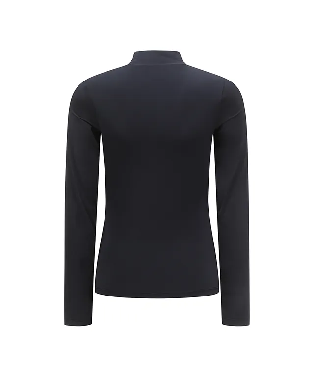 ANEW Golf: Women Cold Fabric High Neck T-Shirt - Black