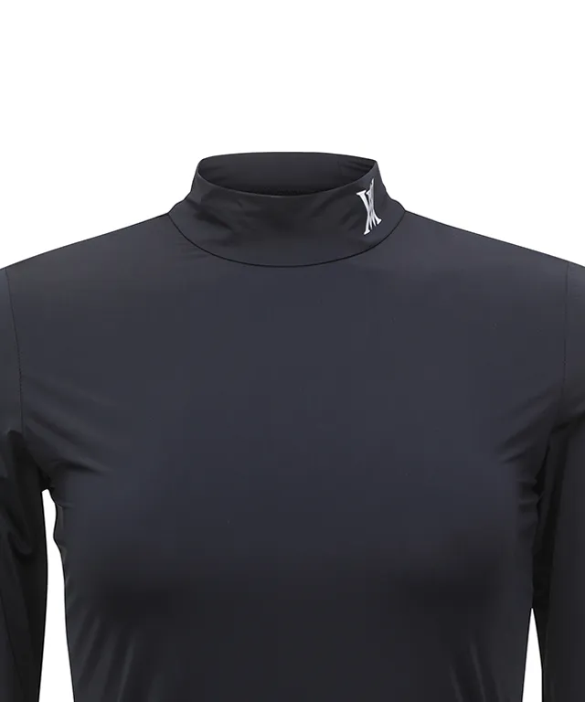ANEW Golf: Women Cold Fabric High Neck T-Shirt - Black