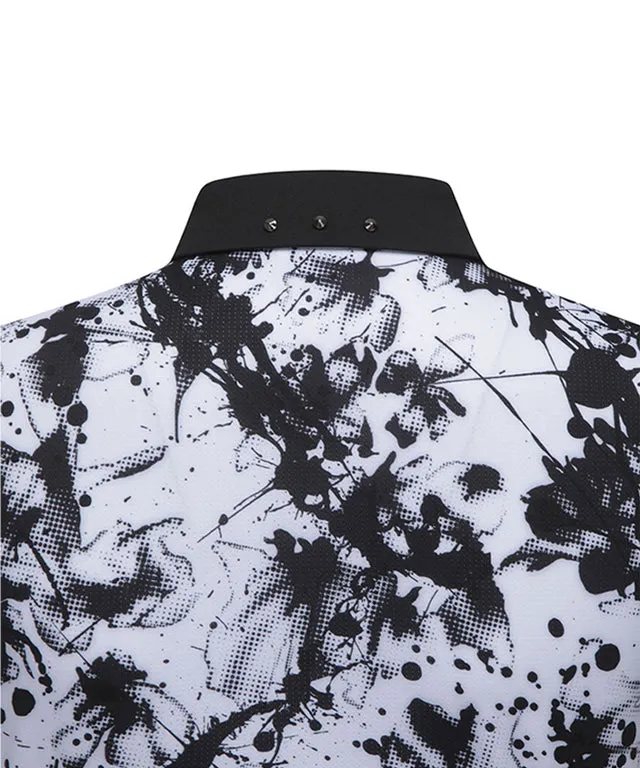 ANEW Golf: Women Flower Pattern Short T-Shirt - White