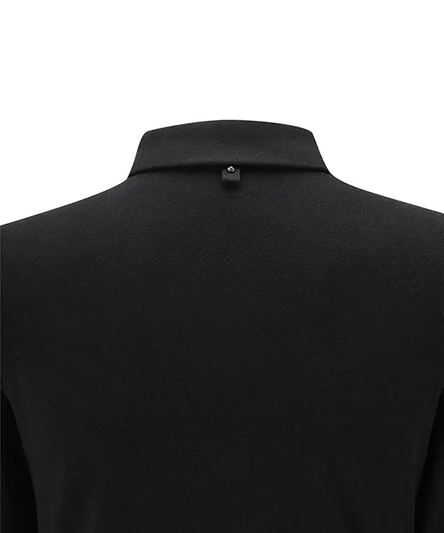 ANEW Golf: Women Nap Collar Long T-shirt - Black