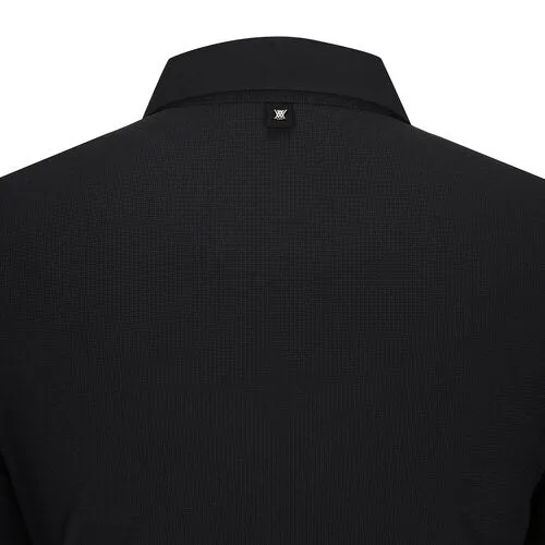 ANEW Golf Women Woven Mixed Collar L/TS - Black