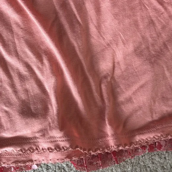 Anthropologie Maeve Brighton Tiered Midi Skirt Pink Ombre Pleated Lace Size 12