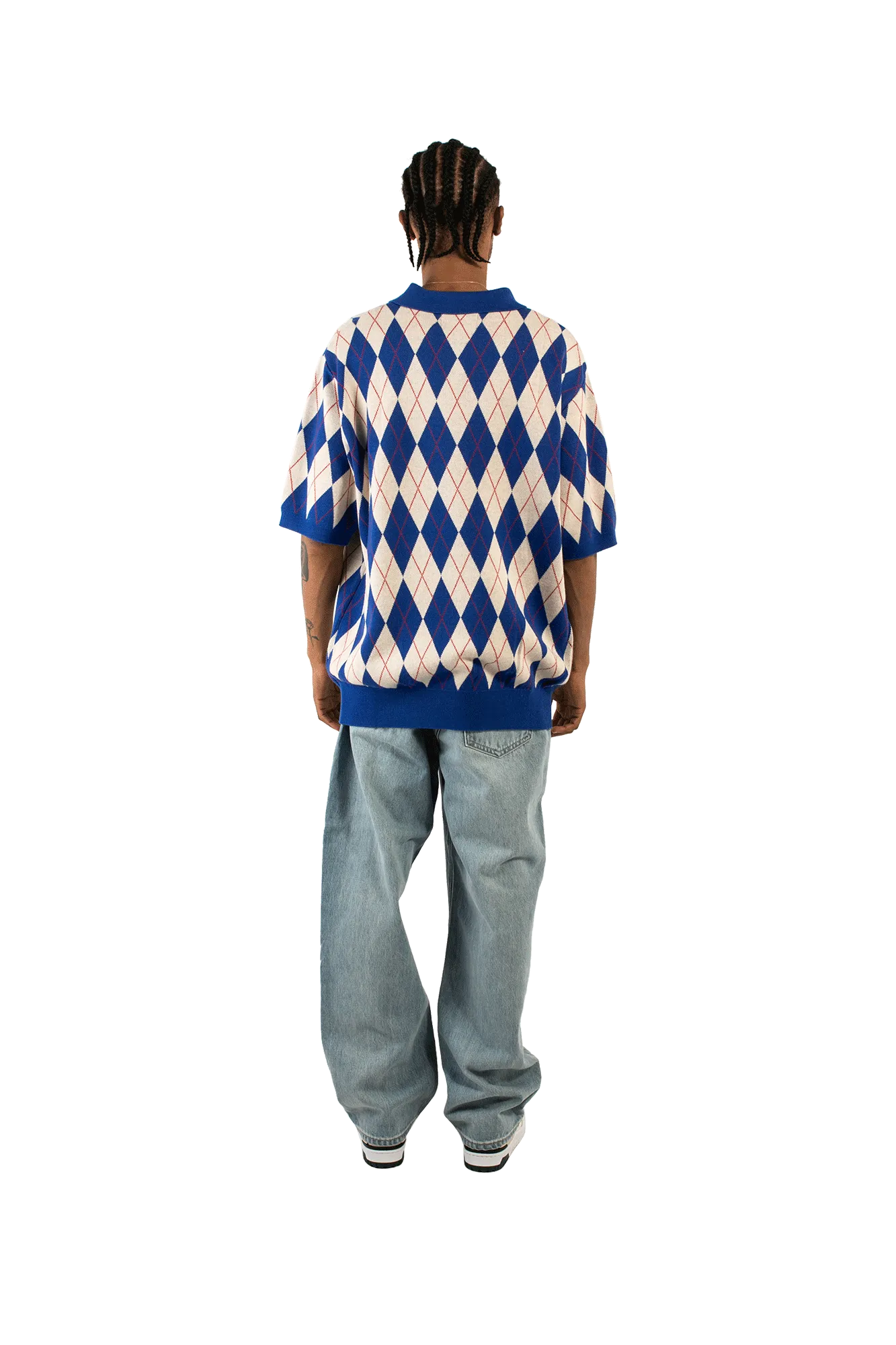 Argyle  Knit Polo