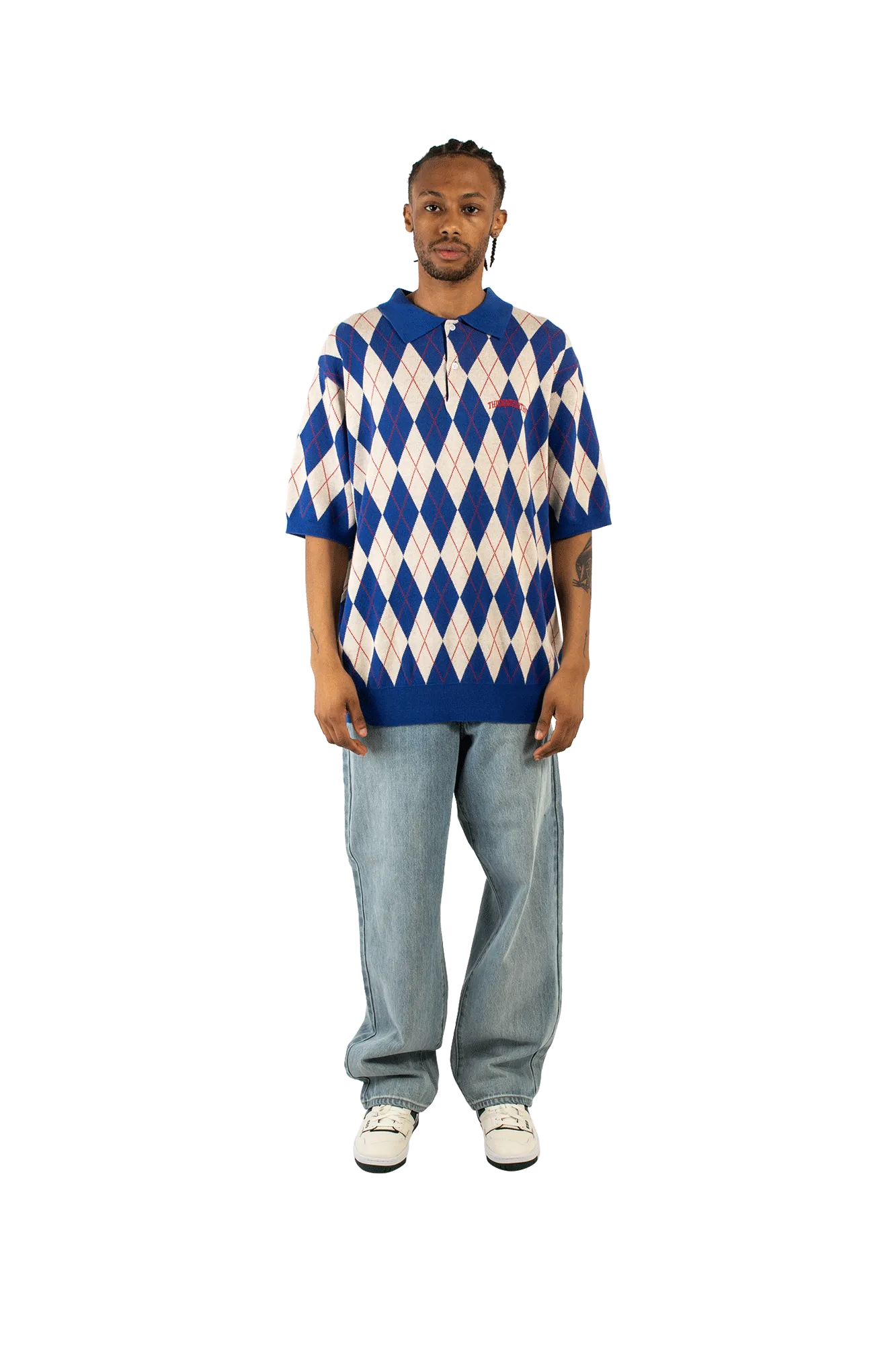 Argyle  Knit Polo