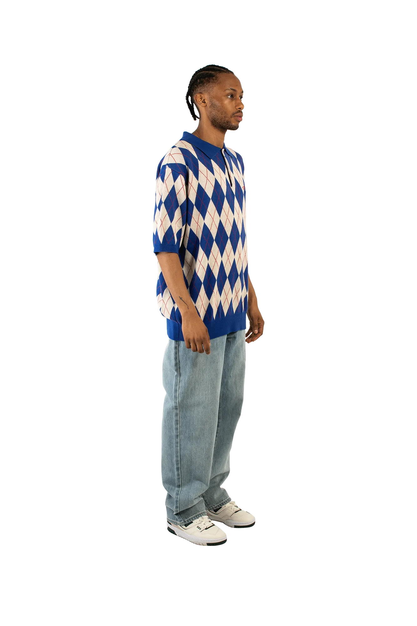 Argyle  Knit Polo