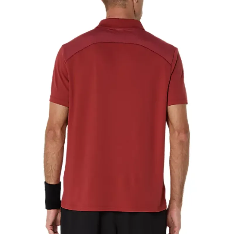 Asics Court Polo Mens Top - Burnt Red