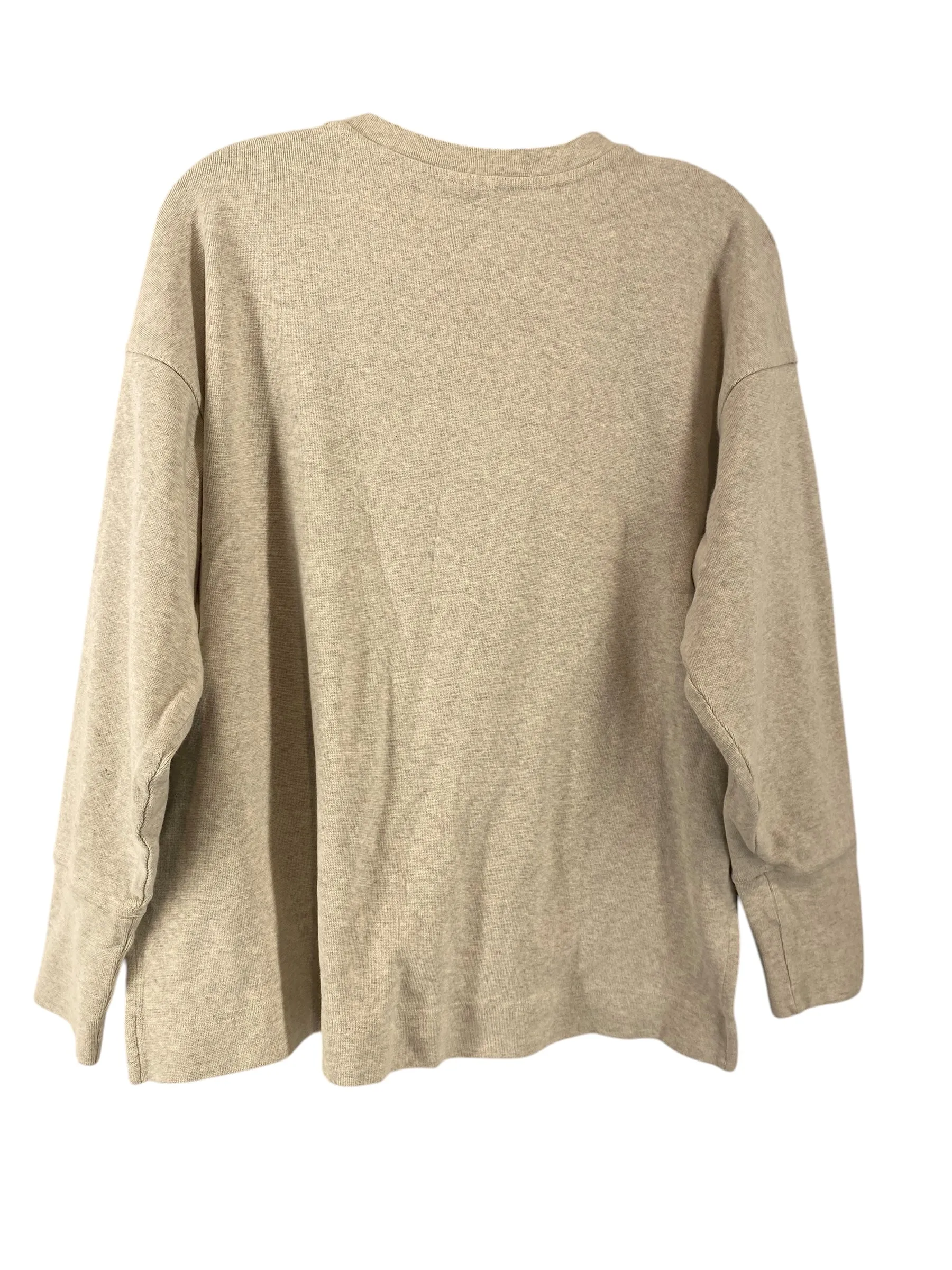 Athletic Top Long Sleeve Crewneck By The North Face In Grey, Size: L