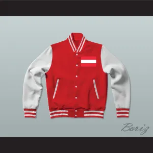 Austria Varsity Letterman Jacket-Style Sweatshirt