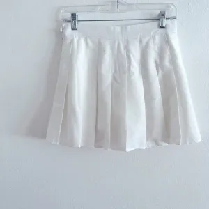 Authentic DJT White Pleated Tennis Core Skirt With Built In Shorts size S