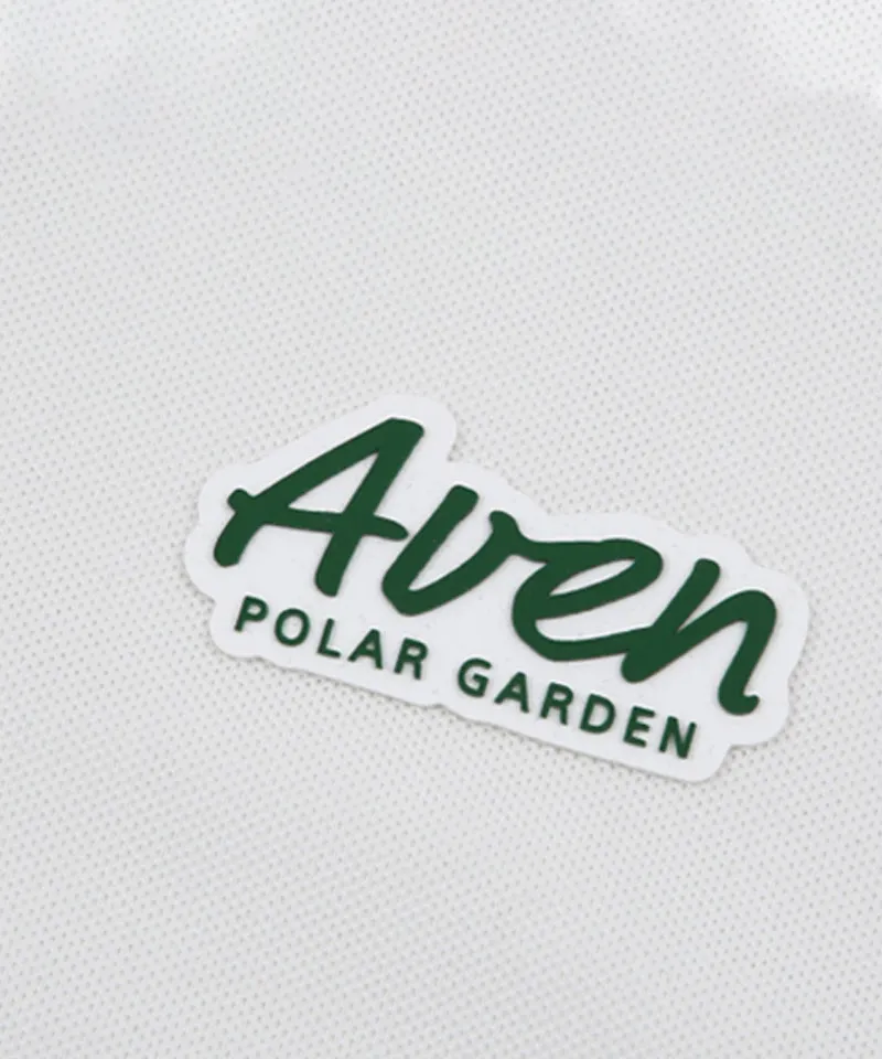AVEN Color Block Collar Short Sleeve T-shirt - White