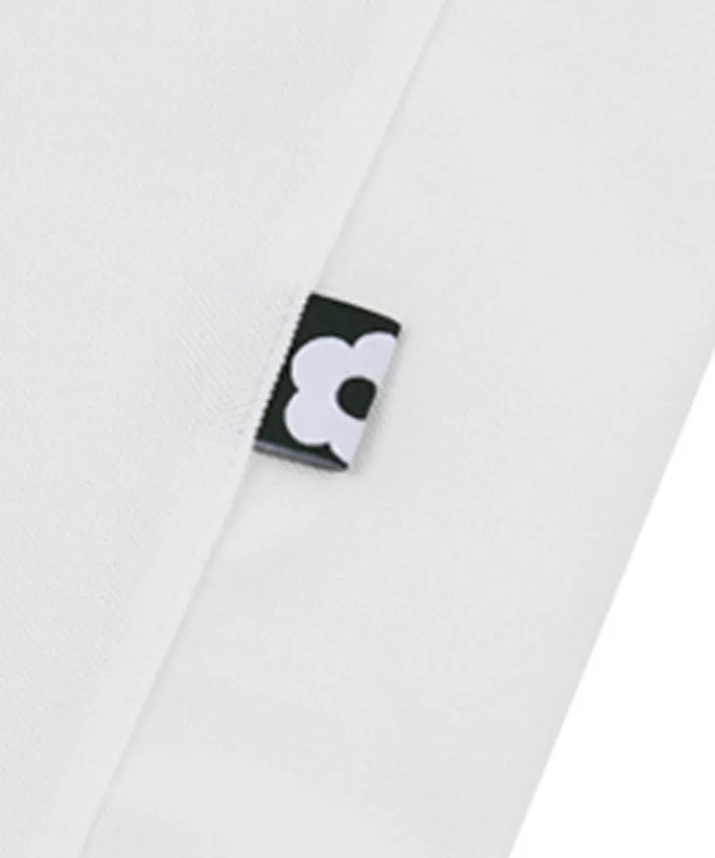 AVEN Color Block Collar Short Sleeve T-shirt - White
