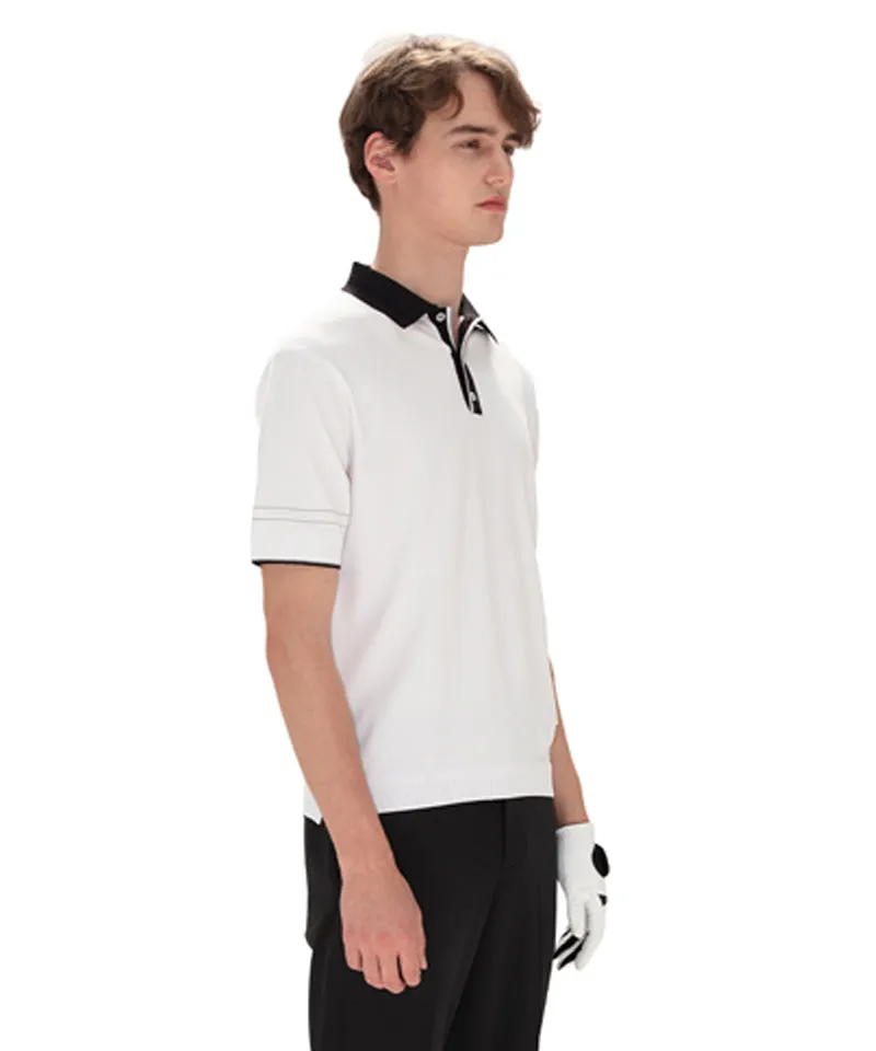 AVEN Men's Classic Polo Knit - White
