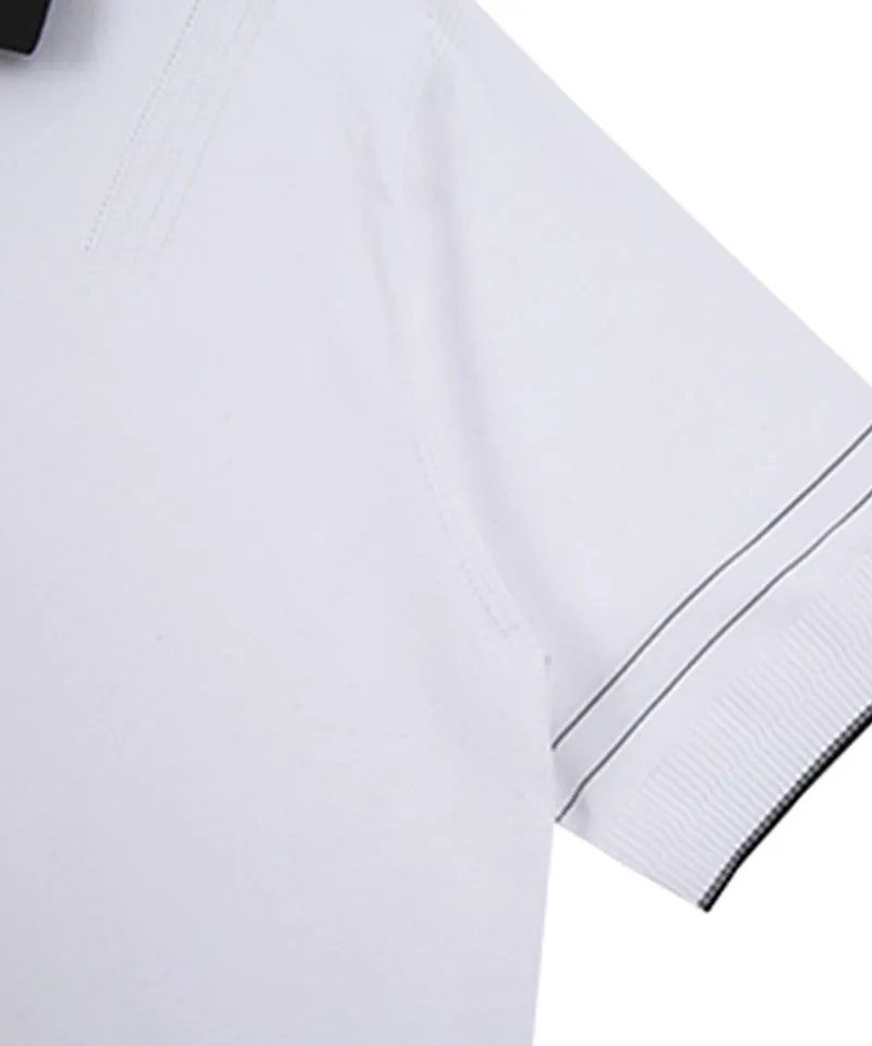 AVEN Men's Classic Polo Knit - White