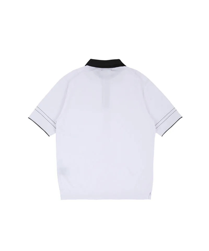 AVEN Men's Classic Polo Knit - White
