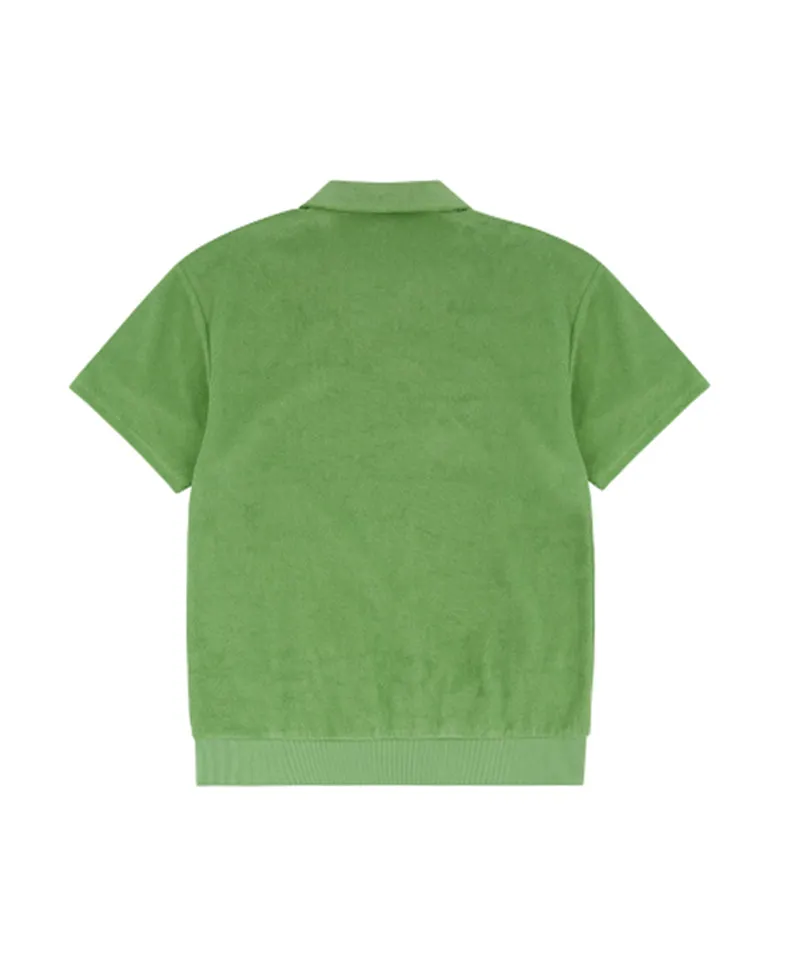 AVEN Terry V-Neck T-Shirt - Green