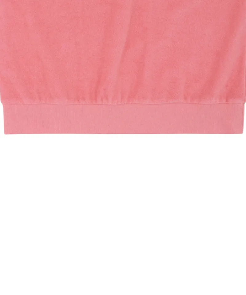 AVEN Terry V-Neck T-Shirt - Pink
