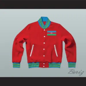 Azerbaijan Varsity Letterman Jacket-Style Sweatshirt