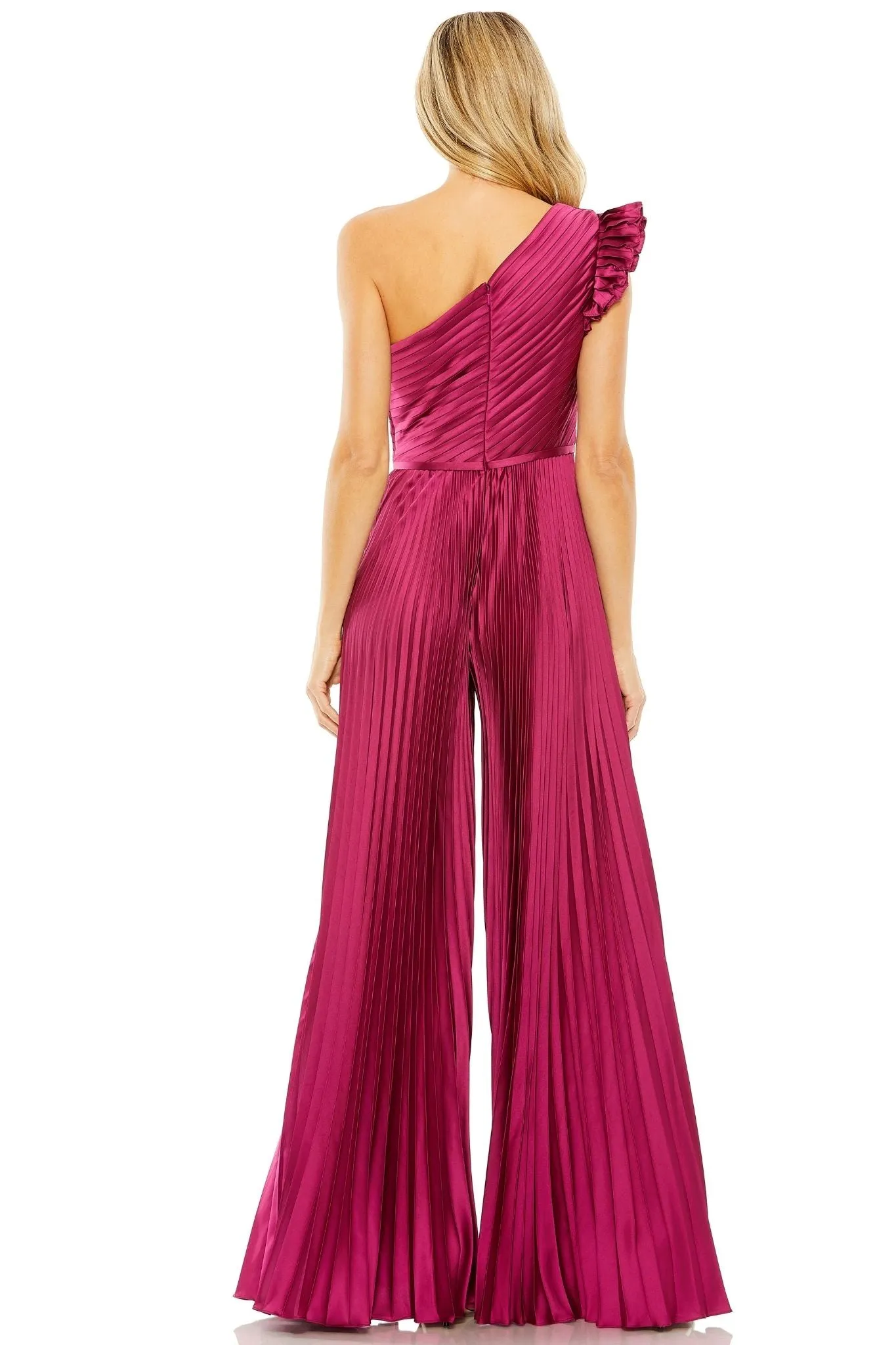 Babylon Pleated Jumpsuit by Mac Duggal - RENTAL