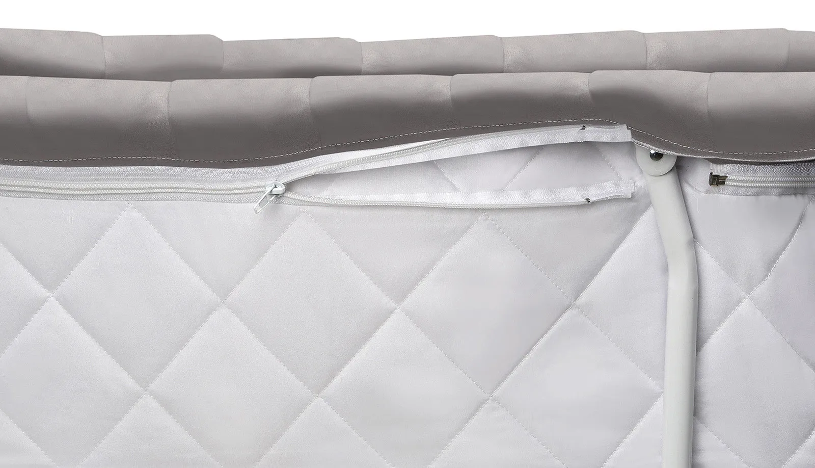 Badger Basket Grey Long Skirt Wishes Oval Bassinet