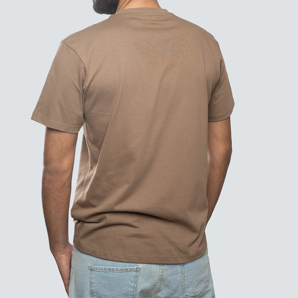 Basic Crewneck Tee . Cafe Tan