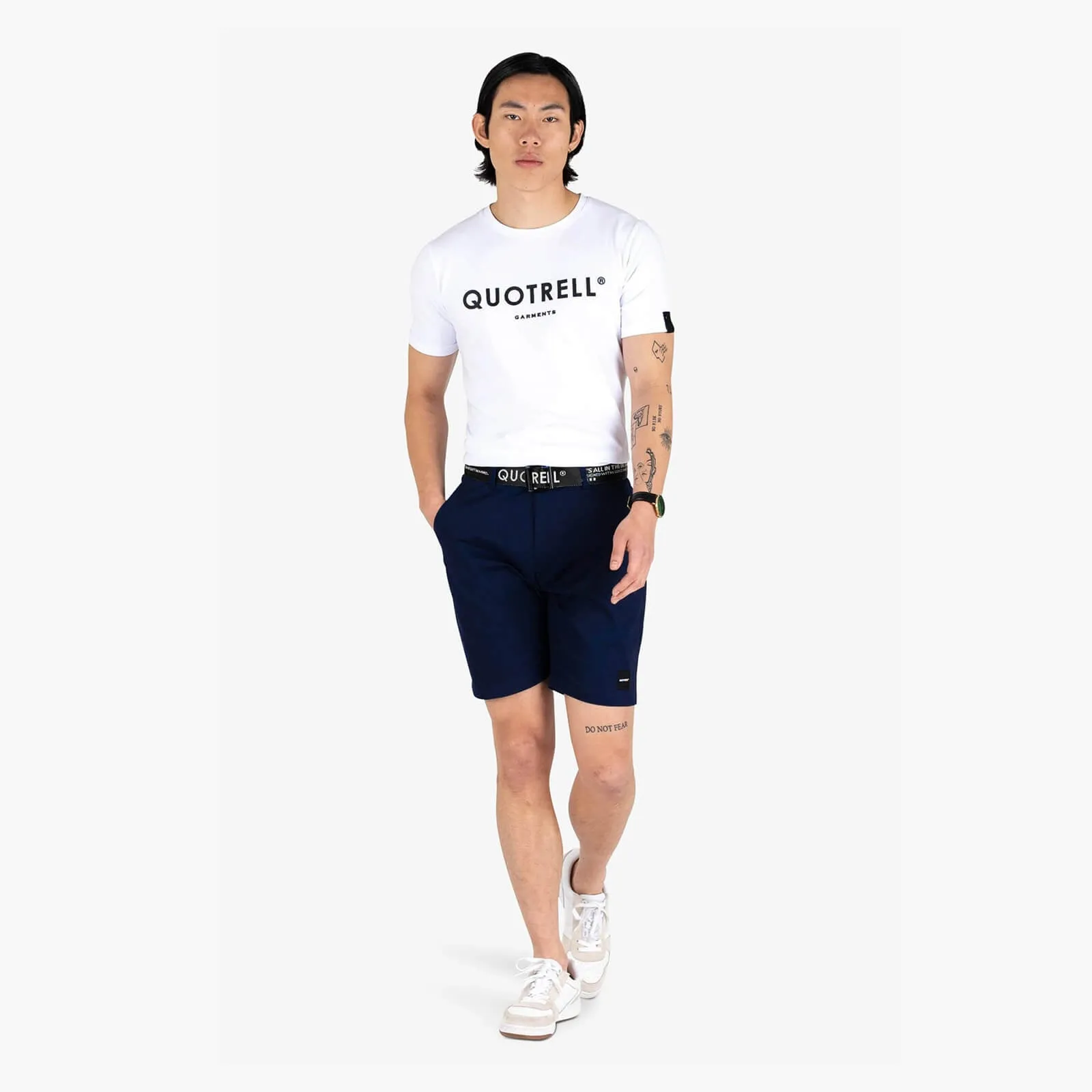 BASIC GARMENTS T-SHIRT | WHITE/BLACK